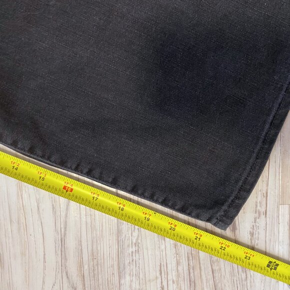 Madewell Slim Wide Leg Crop Jeans - Lunar Wash Black, High Waist - Size 24W - Picture 8 of 11